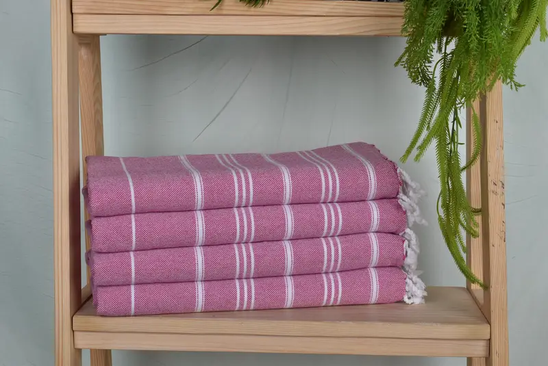 Kitchen Towel, Gift For Her, Gift For The Home Decor, Embroidery Towels, Small Bath Towels, Gym Towel, Wedding Favors, 40x24 Cotton Striped Towel - 1