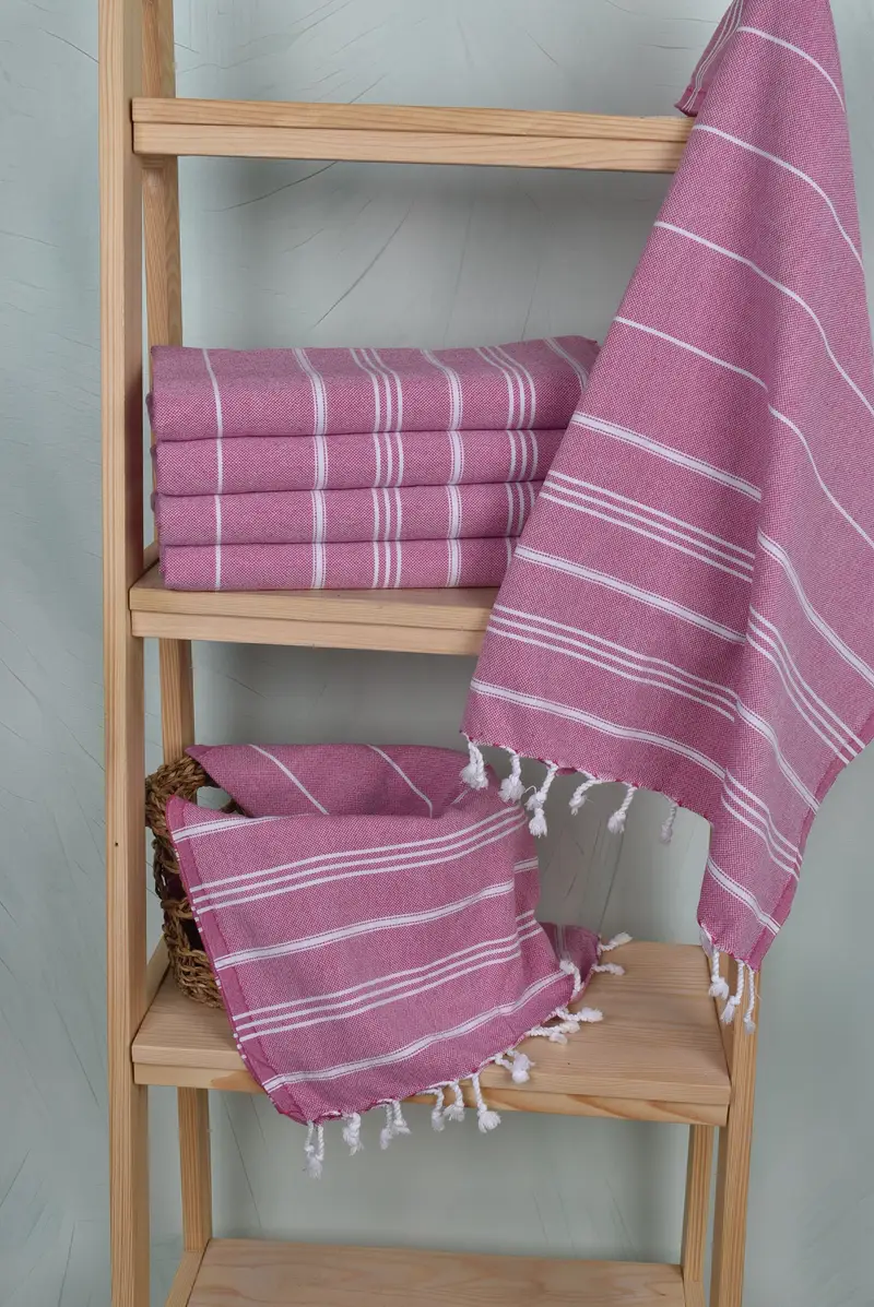 Kitchen Towel, Gift For Her, Gift For The Home Decor, Embroidery Towels, Small Bath Towels, Gym Towel, Wedding Favors, 40x24 Cotton Striped Towel - 6