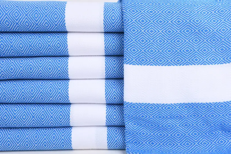 Monogrammed Beach Towel, 70x40 Cotton Diamond Towel, Bachelorette Gifts, Travel Towel, Bridal Shower Gifts, Beach Theme Wedding Gift, Turkish towel - 1
