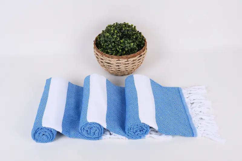 Monogrammed Beach Towel, 70x40 Cotton Diamond Towel, Bachelorette Gifts, Travel Towel, Bridal Shower Gifts, Beach Theme Wedding Gift, Turkish towel - 8