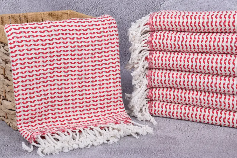 Bridal Gifts, Fringed Turkish peshtemal beach towel USA, Quick-Dry Beach Towel, 70x40 Cotton Diamond Towel, Best Friend Gift, Turkish hand towel - 3