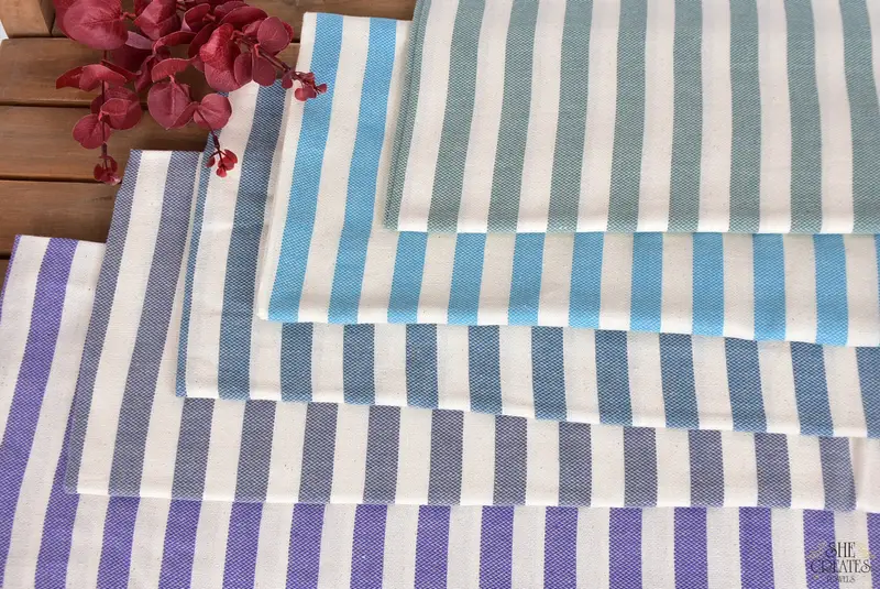 Sand-resistant Turkish towel for the beach, Turkish hand towel, Xmas Gifts, Bridesmaid Gifts, Handmade Gift, 70x40 Cotton Striped Towel, Scarf Towel - 4