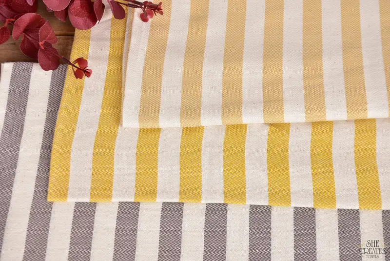 Sand-resistant Turkish towel for the beach, Turkish hand towel, Xmas Gifts, Bridesmaid Gifts, Handmade Gift, 70x40 Cotton Striped Towel, Scarf Towel - 5