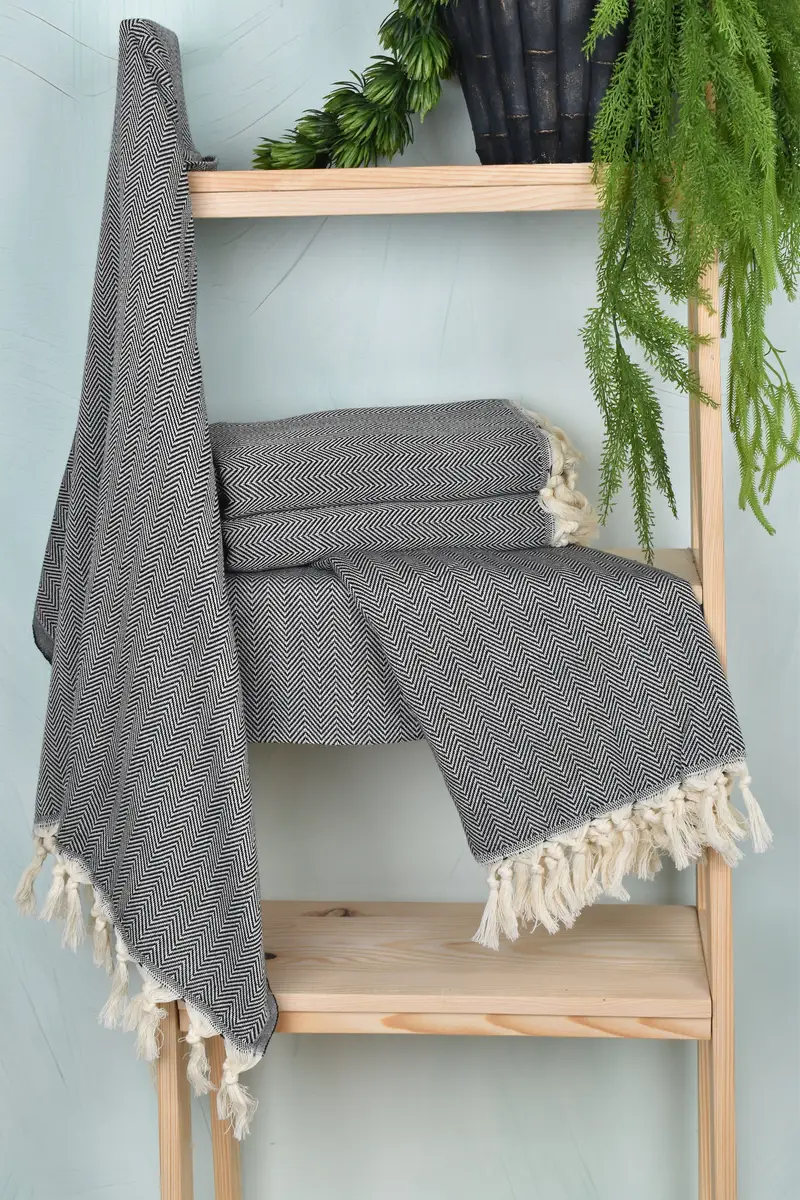 Christmas Favors, Bridesmaid Gifts, Holiday Towel, Gifts For Him, 70x40 Cotton Herringbone Towel, Summer Gift Ideas, Organic Turkish towel - 6