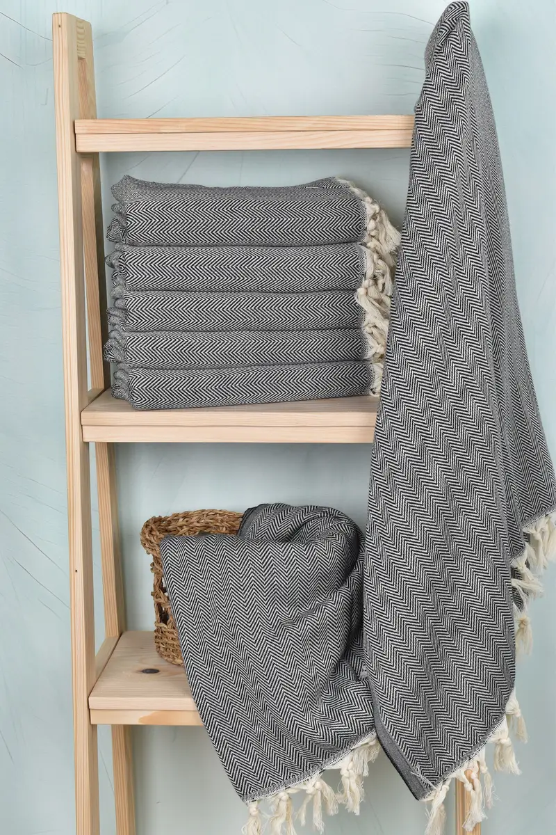 Christmas Favors, Bridesmaid Gifts, Holiday Towel, Gifts For Him, 70x40 Cotton Herringbone Towel, Summer Gift Ideas, Organic Turkish towel - 3