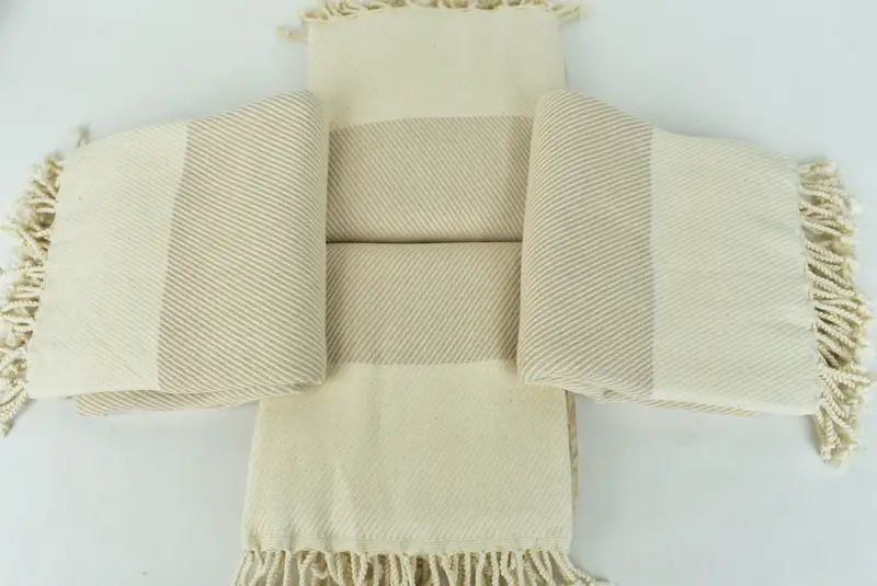 Sand-resistant towel, Unique Gift, 70x40 Cotton Striped Towel, Scarf Towel, Turkish Towel Beach, Sand-Resistant Peshtemal, Absorbent Turkish towel - 6