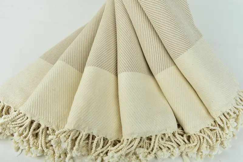Sand-resistant towel, Unique Gift, 70x40 Cotton Striped Towel, Scarf Towel, Turkish Towel Beach, Sand-Resistant Peshtemal, Absorbent Turkish towel - 4