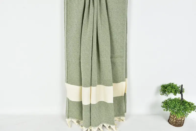 Organic Towel, Peshtemal Towel, 70x40 Cotton Diamond Towel, Quick-dry peshtemal, Wedding Gift, Customized Turkish Towel, Personalized Gift For Her - 8