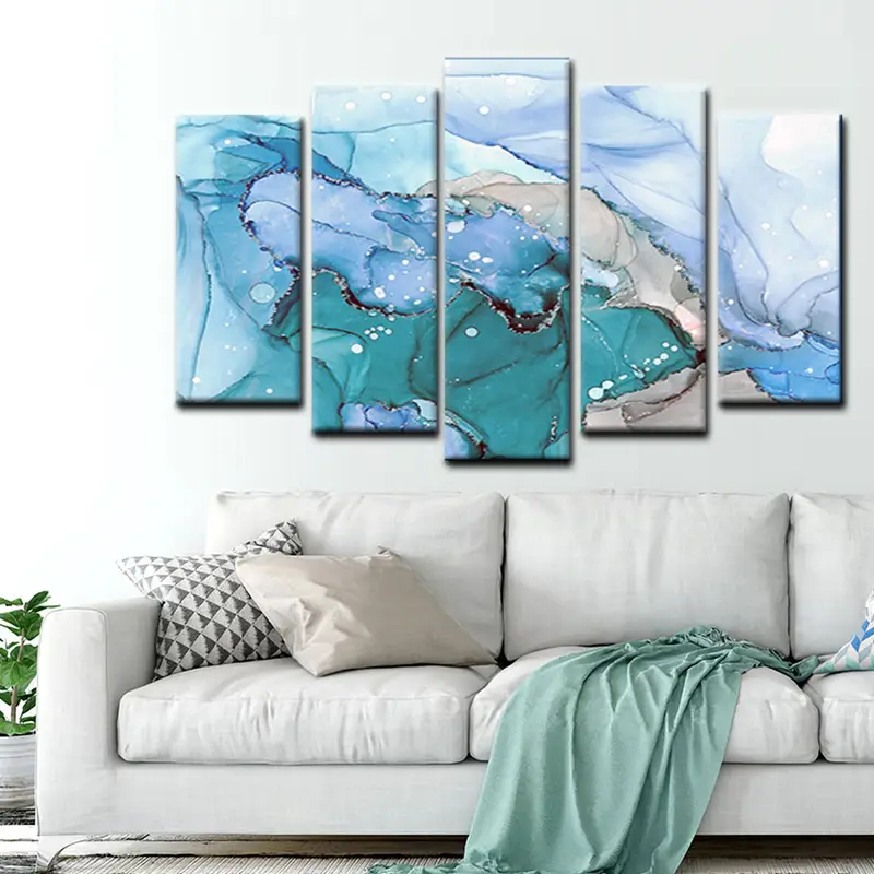 Marble Canvas Print, Large Marble Art on Canvas, Modern Wall Decor, Large Canvas Art, Abstract Canvas Print, Marble Wall Art - 5