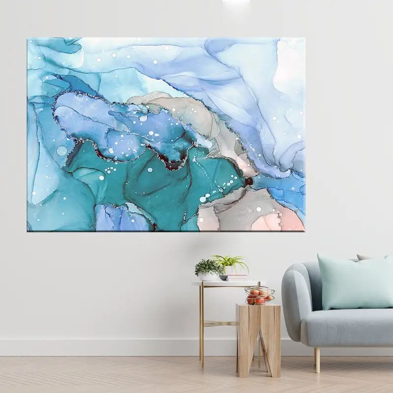 Marble Canvas Print, Large Marble Art on Canvas, Modern Wall Decor, Large Canvas Art, Abstract Canvas Print, Marble Wall Art - 2