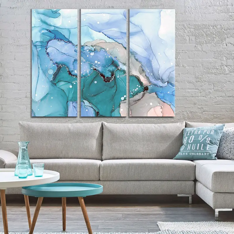 Marble Canvas Print, Large Marble Art on Canvas, Modern Wall Decor, Large Canvas Art, Abstract Canvas Print, Marble Wall Art - 1