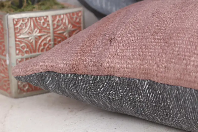 Outdoor Throw Cushion Case, Antique Pillows, Vintage Pillow, Oriental Pillow Cover, 12x12 Purple Pillow, Vintage Kilim Pillow, Cushion Cover - 7
