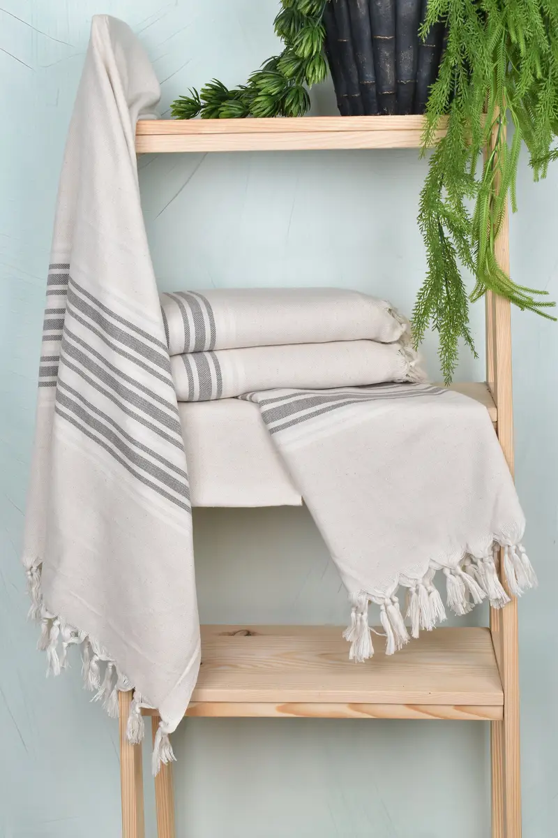 70x40 Linen Striped Towel, Bachelorette Party Gifts Bridesmaids, Home Gift, Thin towel, Cute Beach Towel, Quick-dry towel, Personalized Towel Gift - 6