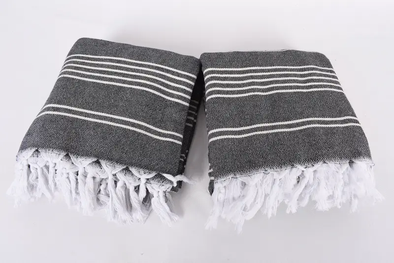 Custom Blanket, Personalized Gift For Her, 96x70 Cotton Striped Towel, Organic Throw, Housewarming Gift, Wedding Favors, Customized Turkish Blanket - 6