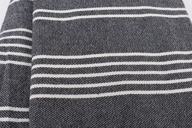Custom Blanket, Personalized Gift For Her, 96x70 Cotton Striped Towel, Organic Throw, Housewarming Gift, Wedding Favors, Customized Turkish Blanket - 4
