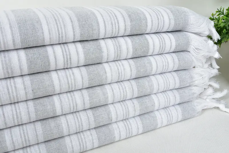 Organic Turkish towel, Spa Towel, Turkish beach towel, 70x40 Cotton Striped Towel, Spa Gift, Halloween Bachelorette Party Favors, Personalized Towel - 3