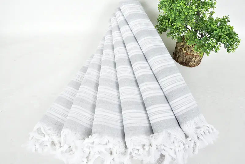 Organic Turkish towel, Spa Towel, Turkish beach towel, 70x40 Cotton Striped Towel, Spa Gift, Halloween Bachelorette Party Favors, Personalized Towel - 4