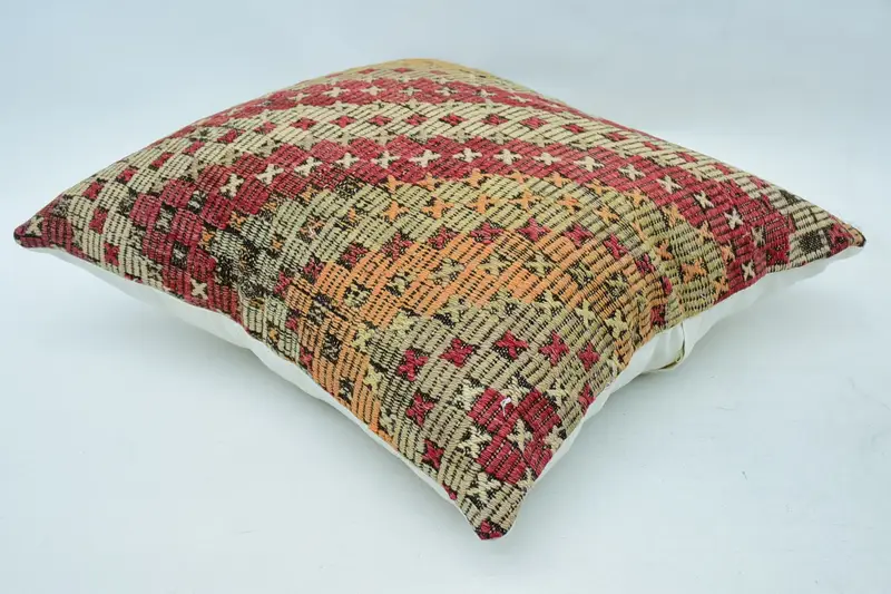 Pillow for Sofa, Square Throw Pillow Case, Vintage Pillow, Turkish Pillow, 24x24 Beige Cushion, Indoor Pillow Case, Pillow Case - 5