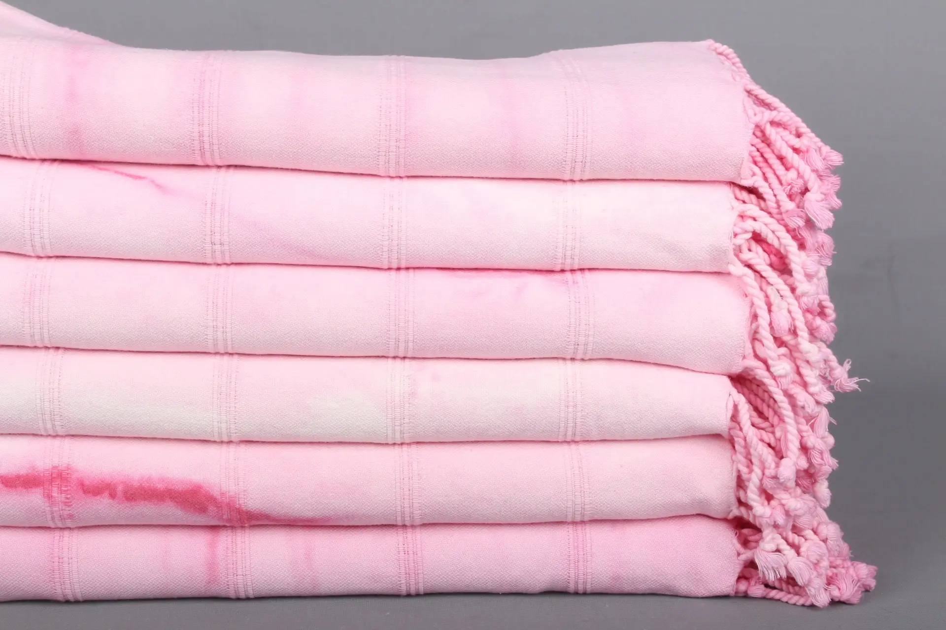 Custom Personalized Pink Cotton Turkish Beach Towel, 38x63 Inches - 1