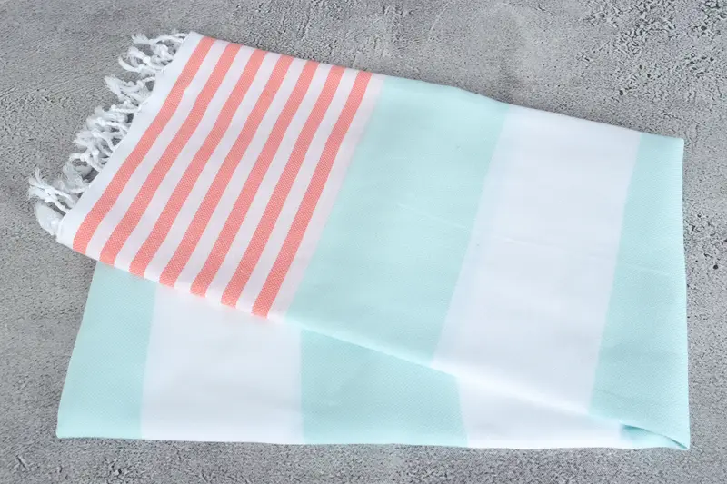 Bath towel, Luxury Turkish beach towel with fringe, 70x40 Cotton Striped Towel, Pool Towels, Cotton towel, Wedding Gift, Embroidery Towels - 6