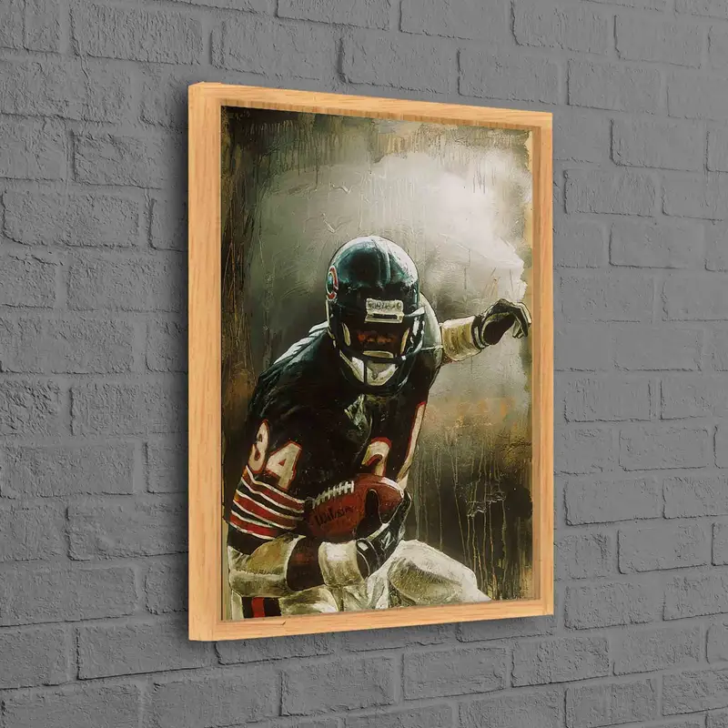 独占的なプリントキャンバスアートでウォルター・ペイトンの功績を讃えましょう