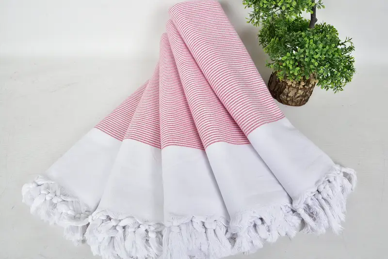 Wedding For Favor, Bath towel, 70x40 Cotton Striped Towel, Wedding Favors, Handmade Turkish bath towel for summer vacation, Travel towel - 4