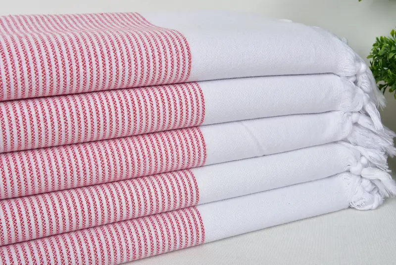 Wedding For Favor, Bath towel, 70x40 Cotton Striped Towel, Wedding Favors, Handmade Turkish bath towel for summer vacation, Travel towel - 3