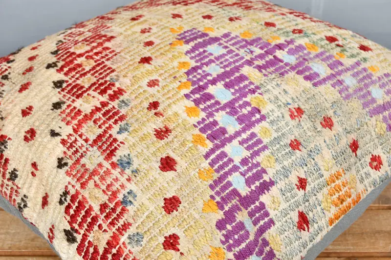 Chair Pillow, Turkish Kilim Pillow, Boho Throw Cushion, 18x18 Red Pillow Cover, Cushion, Kilim Pillow, Pattern Throw Pillow Sham, Pillow for Sofa - 3