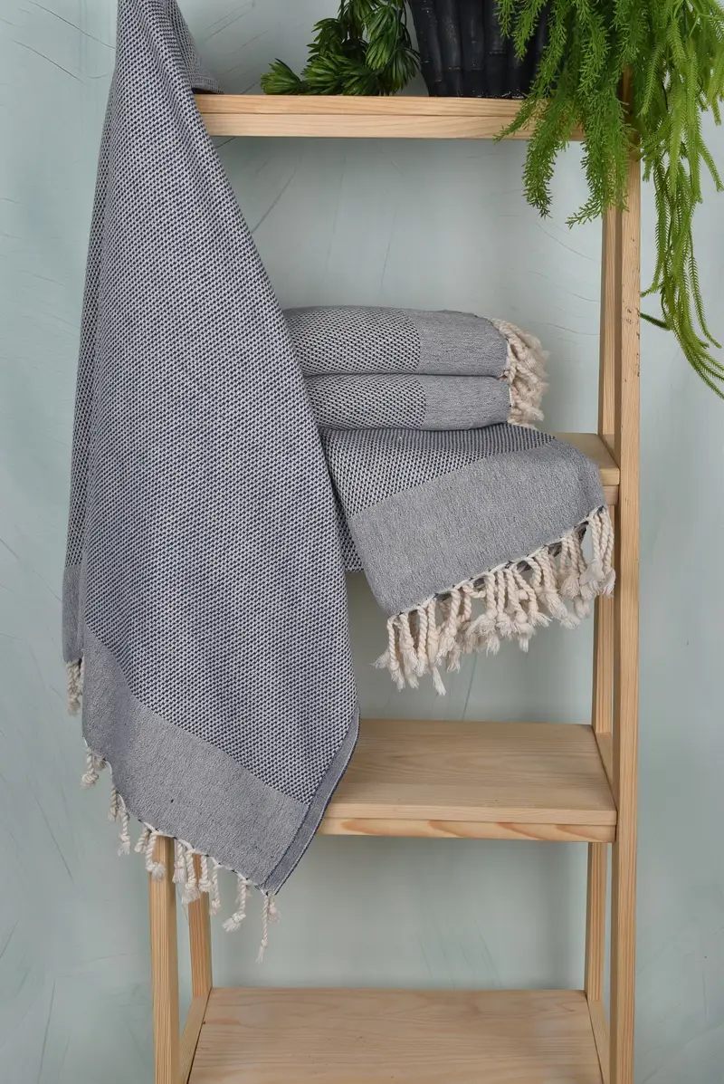 Valentines Gift, Handwoven Turkish bath towel, Bachelorette Party Decorations, 70x40 Cotton Geometric Towel, Handmade Gift, Bridal Shower Favors - 6