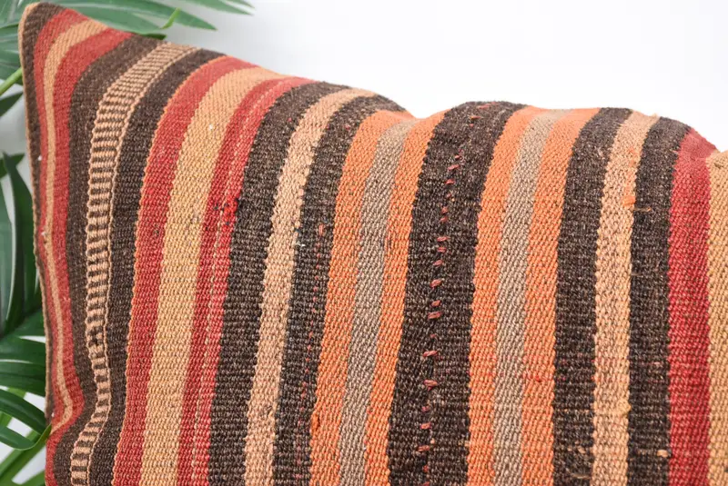 Armchair Cushion Cover, Handmade Kilim Cushion, Pillow for Couch, Cushion, Outdoor Patio Pillow Cover, Interior Designer Pillow, 20x28 Red Cushion - 2