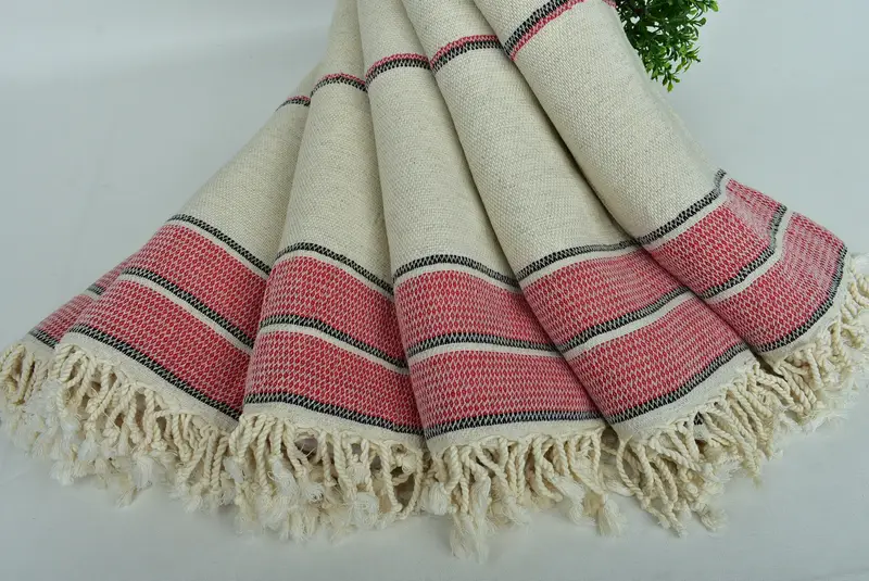 Turkish hand towel, Custom Wedding Gift, Peshtemal Towel, Quick-dry peshtemal, 70x36 Linen Striped Towel, Best Friend Gift Ideas, Spa Towel - 4