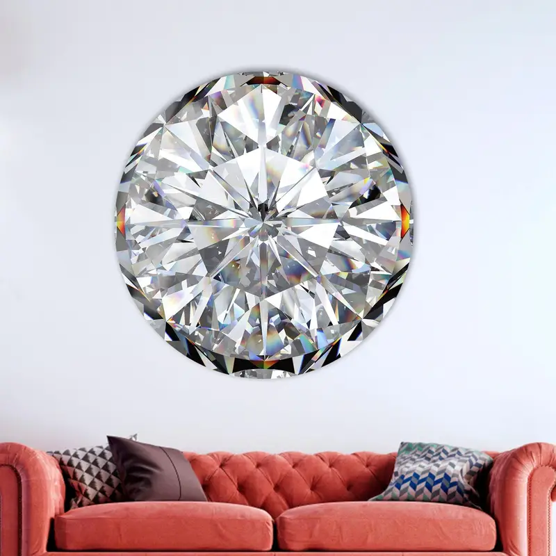 Elegante, mit Diamanten bedruckte Leinwand: Trendige Wandkunst-Dekoration