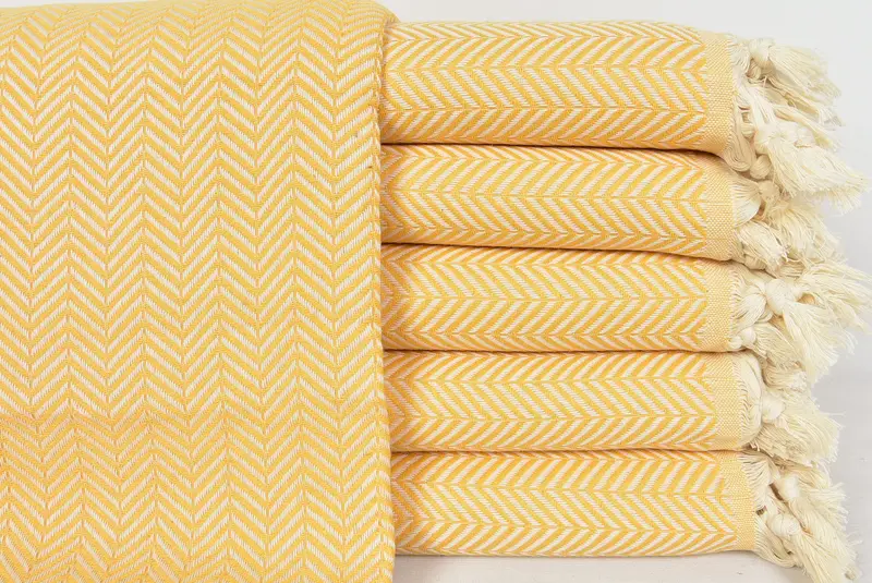 Boho Battaniyeler, Bekarlığa Destek Partisi Favors, Özel Duş Perdesi, İşlemeli Yatak Dikkatini, Gelin Duş Hediyesi, 92x76 Pamuk Chevron Havlu - 1