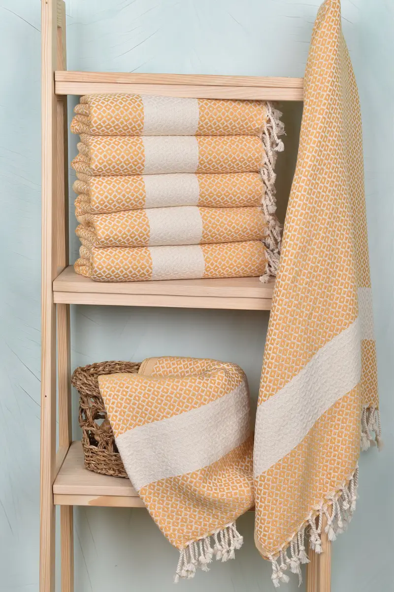 Wedding Day Gift For Bride, Turkish Towel USA, Bridesmaid Towel, Personalized Bridesmaid Gift, 70x40 Cotton Geometric Towel, Bachelorette Party Gift - 3