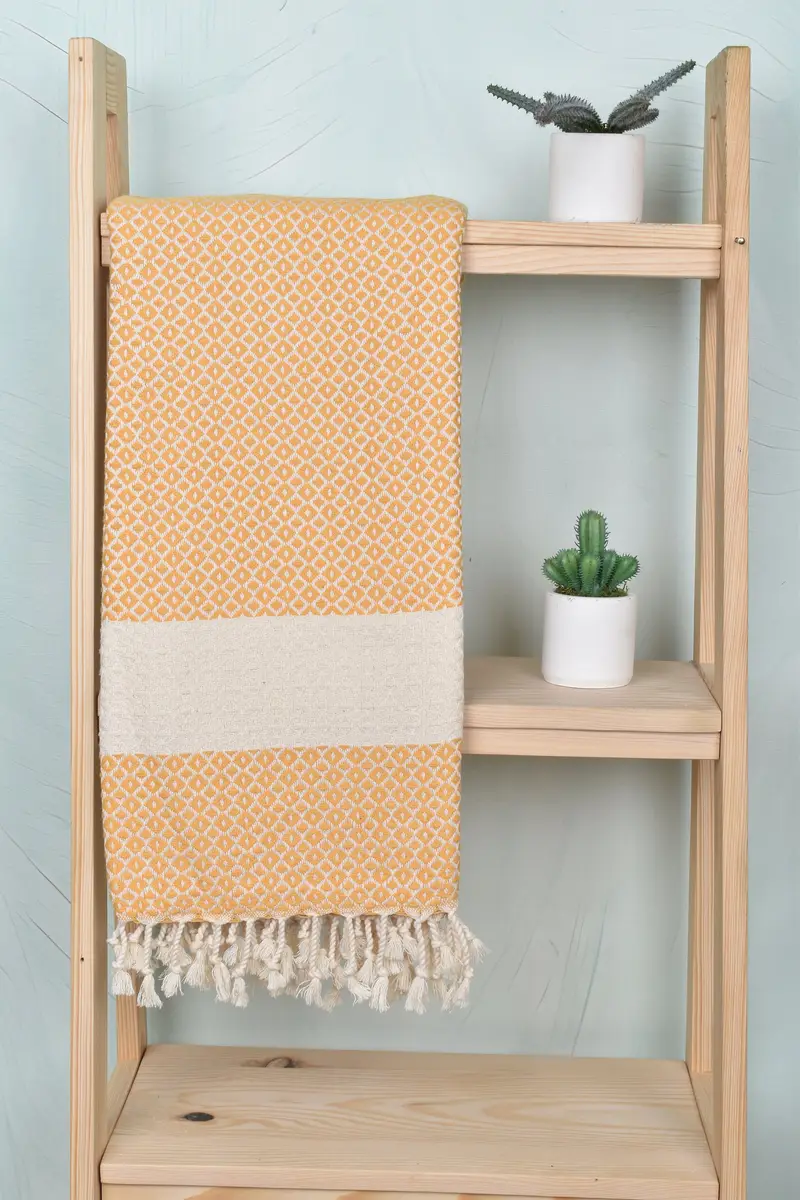 Wedding Day Gift For Bride, Turkish Towel USA, Bridesmaid Towel, Personalized Bridesmaid Gift, 70x40 Cotton Geometric Towel, Bachelorette Party Gift - 8