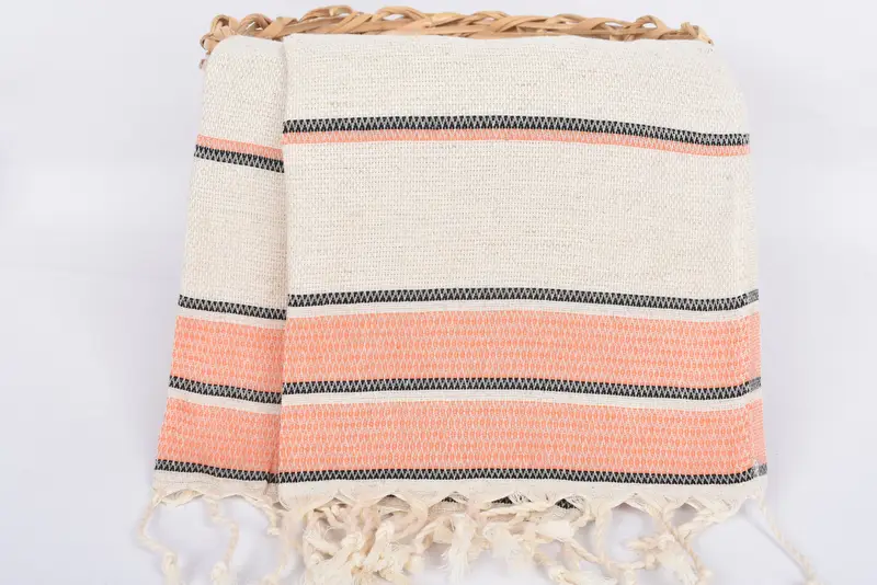 Spa Towel, Bridal Shower Favor, Personalized Gift, Personalized Hand Towel, Home Decor Gifts, Turkish Tea Towel, 40x20 Linen Striped Towel - 5