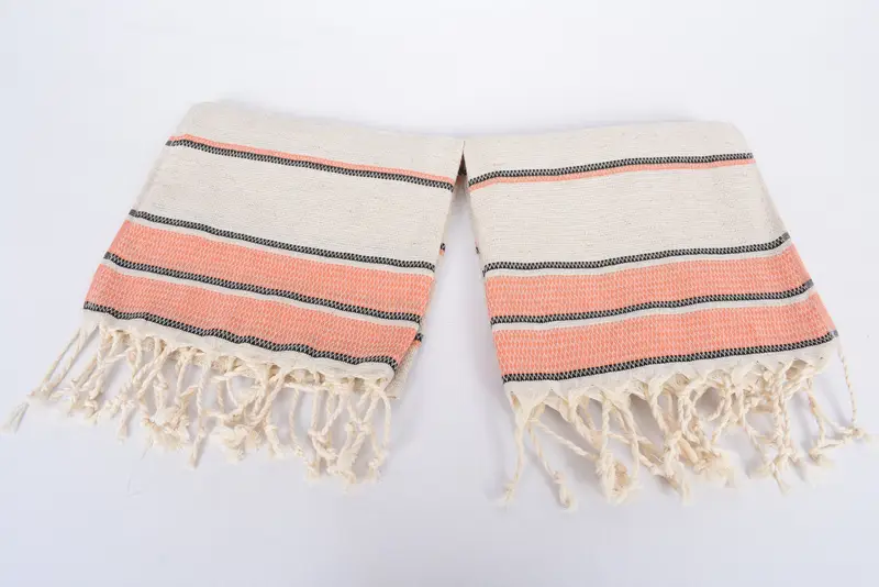 Spa Towel, Bridal Shower Favor, Personalized Gift, Personalized Hand Towel, Home Decor Gifts, Turkish Tea Towel, 40x20 Linen Striped Towel - 6