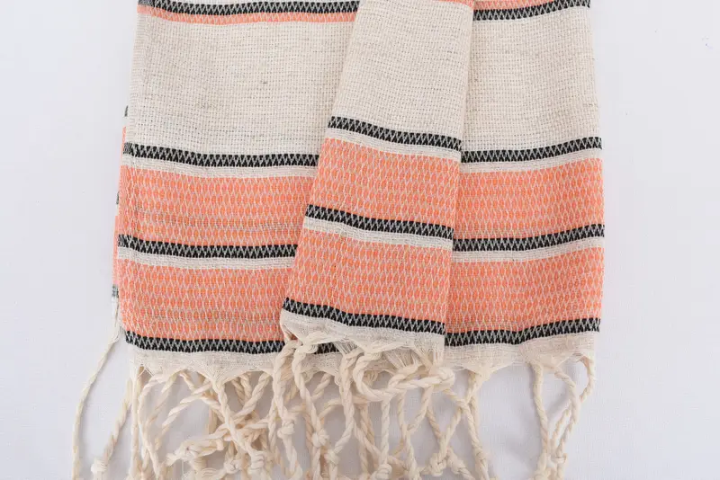 Spa Towel, Bridal Shower Favor, Personalized Gift, Personalized Hand Towel, Home Decor Gifts, Turkish Tea Towel, 40x20 Linen Striped Towel - 8