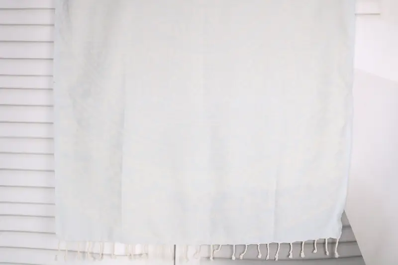 Gift For Her, Personalized Baby Blue Cotton Towel, 40x71 Inches