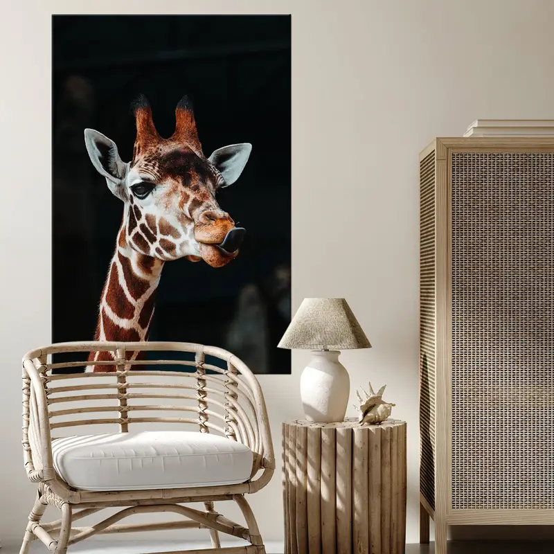 Giraffe Wall Art, Animal Print, Animals Wall Art, Animals Canvas, Giraffe Photo, Giraffe Print, Wall Art Canvas, Giraffe Poster, Giraffe - 2