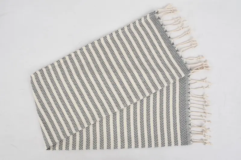 Toalla de mano turca, toalla de mano personalizada, regalos de Navidad, regalos de decoración del hogar, toalla de mano de baño, poca de cocina turca, toalla de chevron de algodón 40x18 - 6