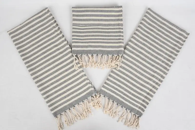 Toalla de mano turca, toalla de mano personalizada, regalos de Navidad, regalos de decoración del hogar, toalla de mano de baño, poca de cocina turca, toalla de chevron de algodón 40x18 - 8