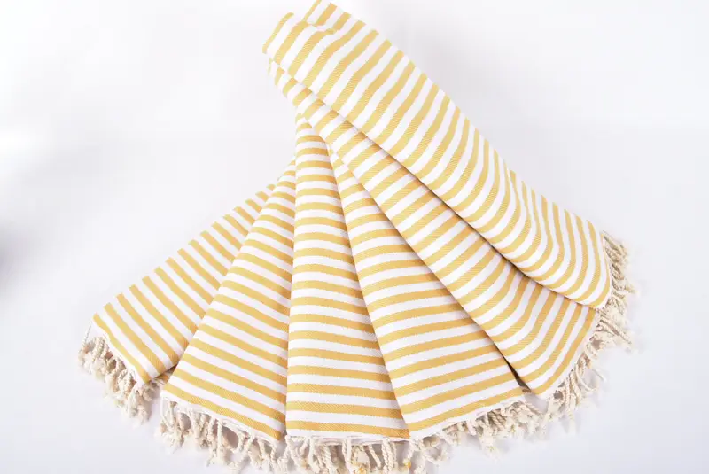 Spa Towel, Turkish Hand Towel, 40x18 Cotton Striped Towel, Personalized Kitchen Towel, Bathroom Towels, Personalize Gift, Bridal Shower Favors - 4