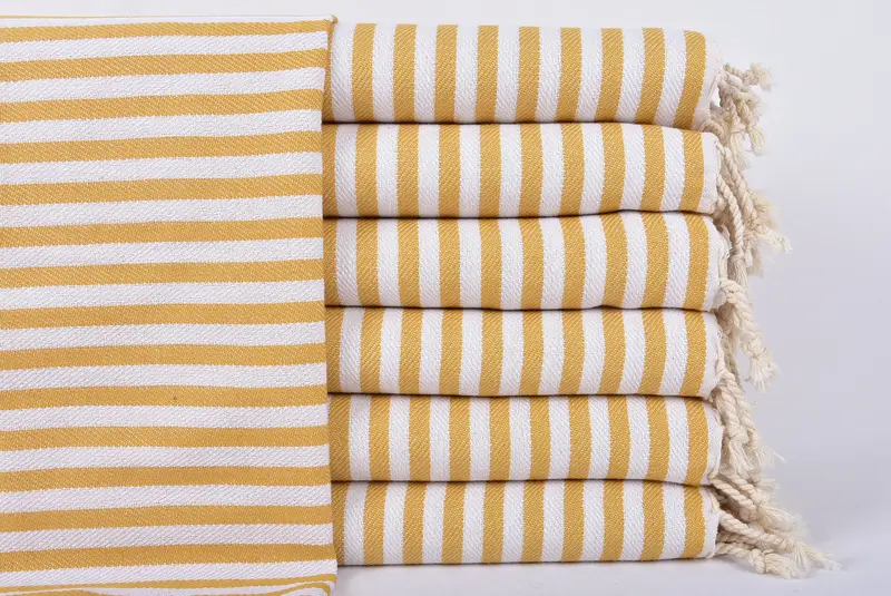 Spa Towel, Turkish Hand Towel, 40x18 Cotton Striped Towel, Personalized Kitchen Towel, Bathroom Towels, Personalize Gift, Bridal Shower Favors - 1