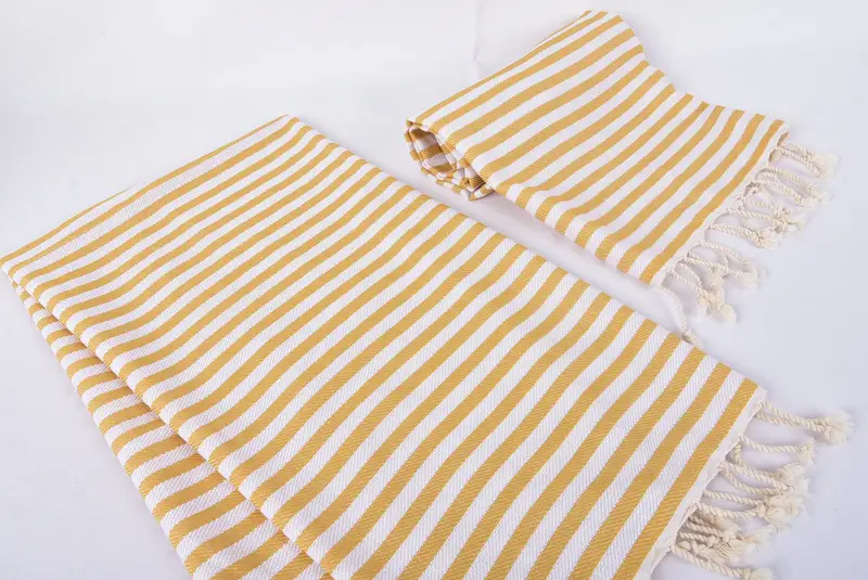 Spa Towel, Turkish Hand Towel, 40x18 Cotton Striped Towel, Personalized Kitchen Towel, Bathroom Towels, Personalize Gift, Bridal Shower Favors - 7