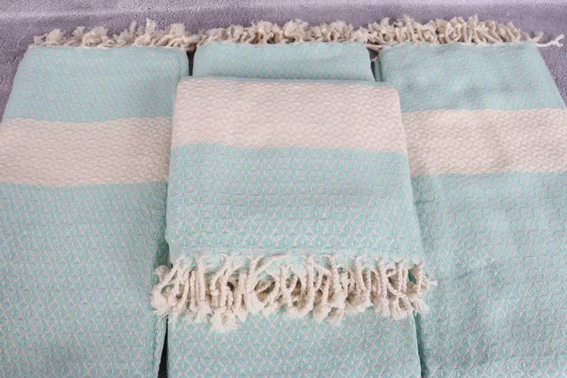 Embroidered Beach Towel, 70x40 Cotton Geometric Towel, Handmade Gift, Summer Towel, Bridesmaid Gift Towel, Bath towel, Personalized Bridesmaid Gift - 4