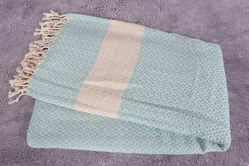 Embroidered Beach Towel, 70x40 Cotton Geometric Towel, Handmade Gift, Summer Towel, Bridesmaid Gift Towel, Bath towel, Personalized Bridesmaid Gift - 6