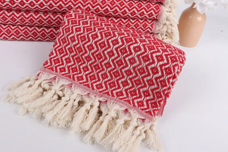 Sand-resistant Turkish towel for the beach, Wedding Gifts Towel, Boyfriend Christmas Gift, Cotton towel, 70x40 Cotton Diamond Towel, Gift For Her - 4