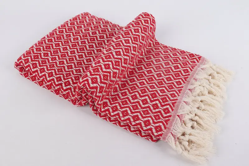 Sand-resistant Turkish towel for the beach, Wedding Gifts Towel, Boyfriend Christmas Gift, Cotton towel, 70x40 Cotton Diamond Towel, Gift For Her - 6