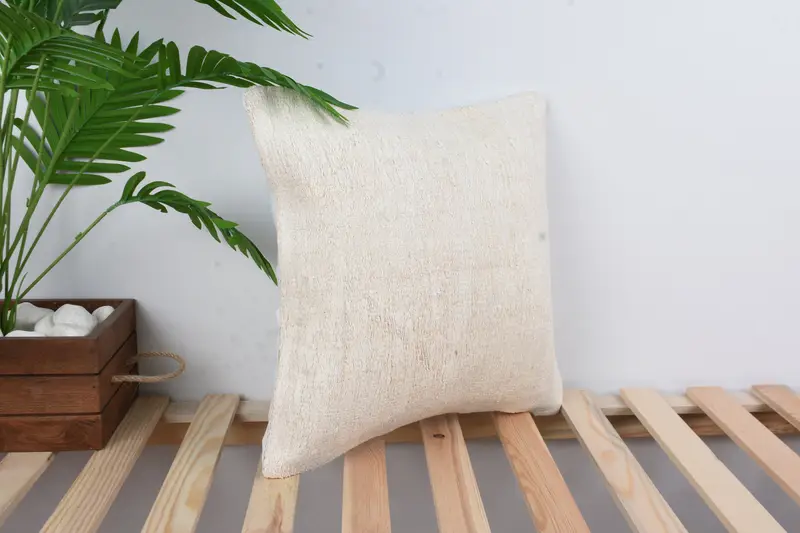Pillow, Throw Kilim Pillow, Decorative Bolster Cushion, Boho Pillow Sham Cover, 16x16 White Cushion Cover, Vintage Kilim Throw Pillow - 4
